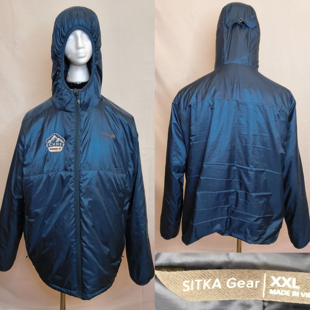 Sitka Gear High Country Hoody Men's 2XL Navy Blue Schnee Logo #W4934